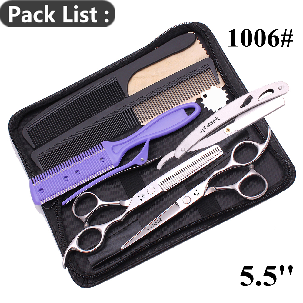 5 5.5 6 6.5 7 7.5 8 Professionele Kappersschaar Kapper Schaar Haar Knippen Scharen Dunner Hond Grooming Schaar 1006 #