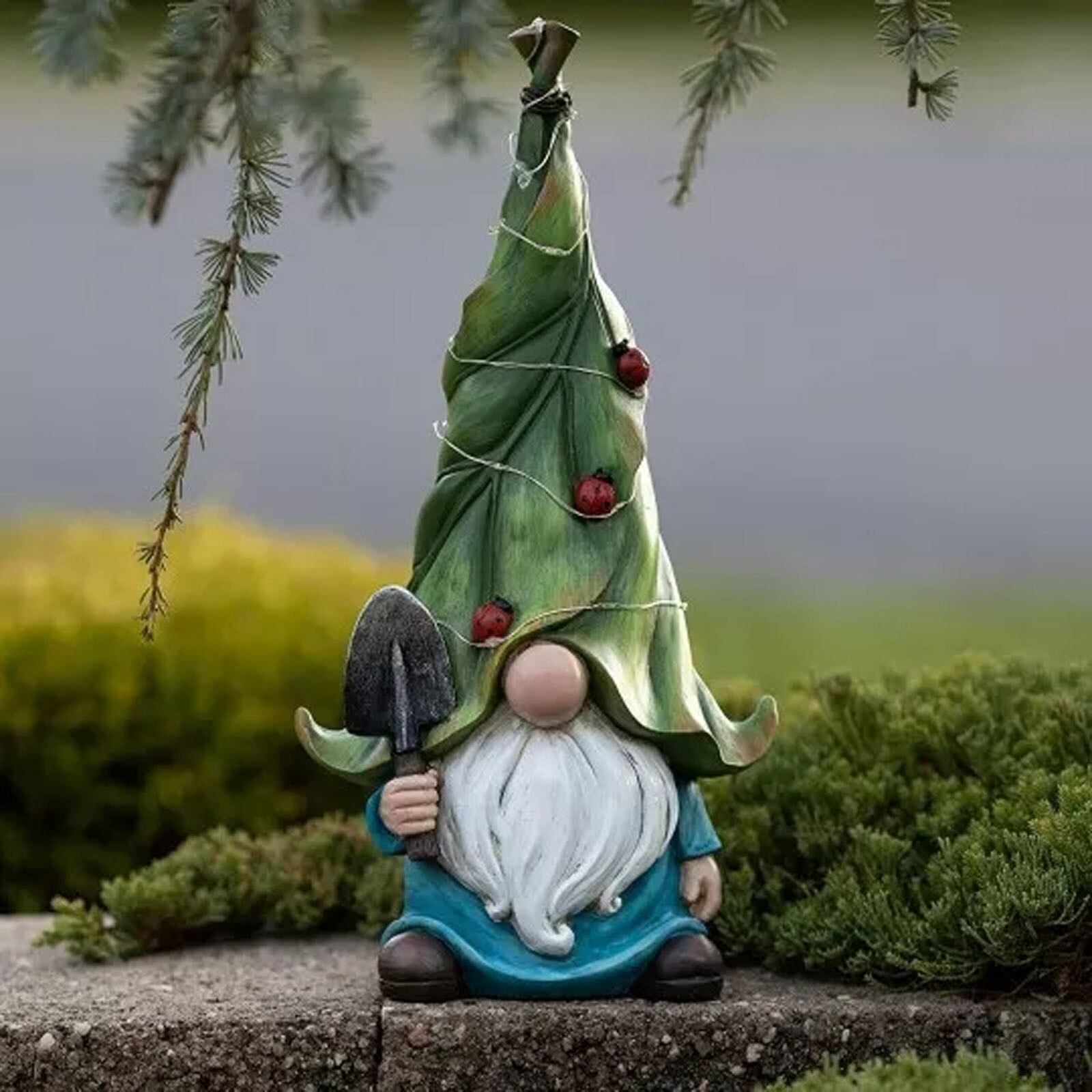 Juguete de juguetes con luz Led de resina para niños, muñeco de simulación de luz Led Solar, enano de jardín, estatua de enano, decoración creativa, juguetes de interior, LL3