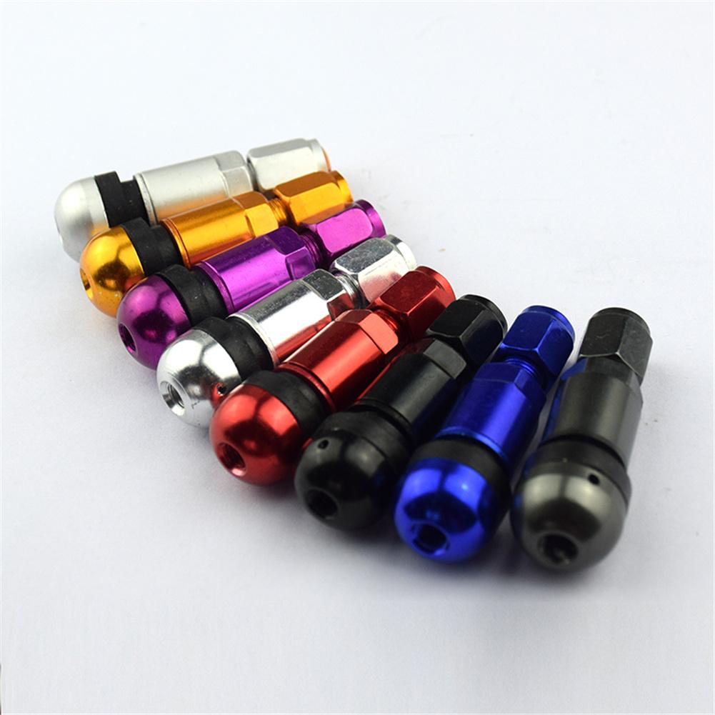 4Pcs Tire Valve Universal Aluminum Alloy Car Motorcycle Tubeless Wheel Tire Valve Waterproof Durable Air Valve Stem