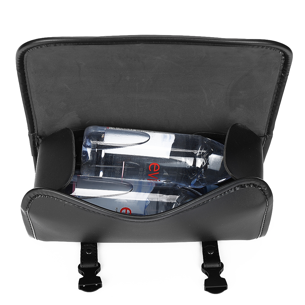 Motorcycle Saddlebag Travel Pack Retro Tools Bag Barrel Motorcycle Side Touring Bag Universal PU Leather Waterproof Saddle Bag