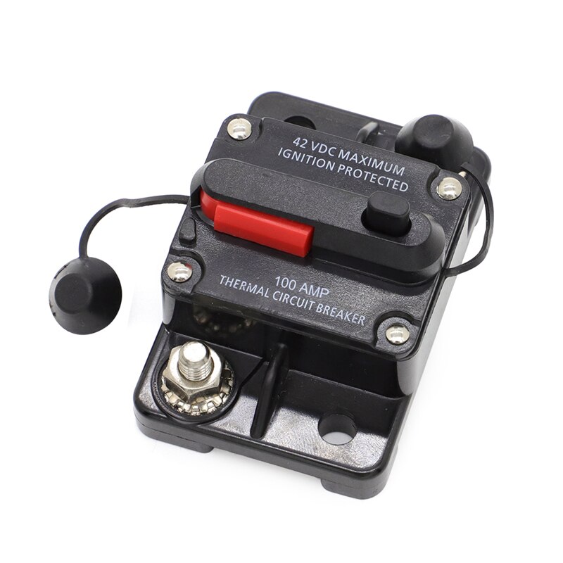 100 150 250 Amp Circuit Breaker Trolling Manual Reset Car Marine Trolling Motors Boat ATV Manual Power Protect Fuse 12V-48V DC
