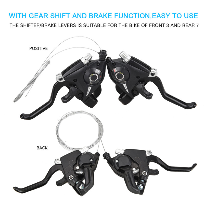3/ 7 / 8 Speed Bicycle speed Shifter Thumb Shifter Brake Lever MTB Riding Brake Levers Bike Accessories