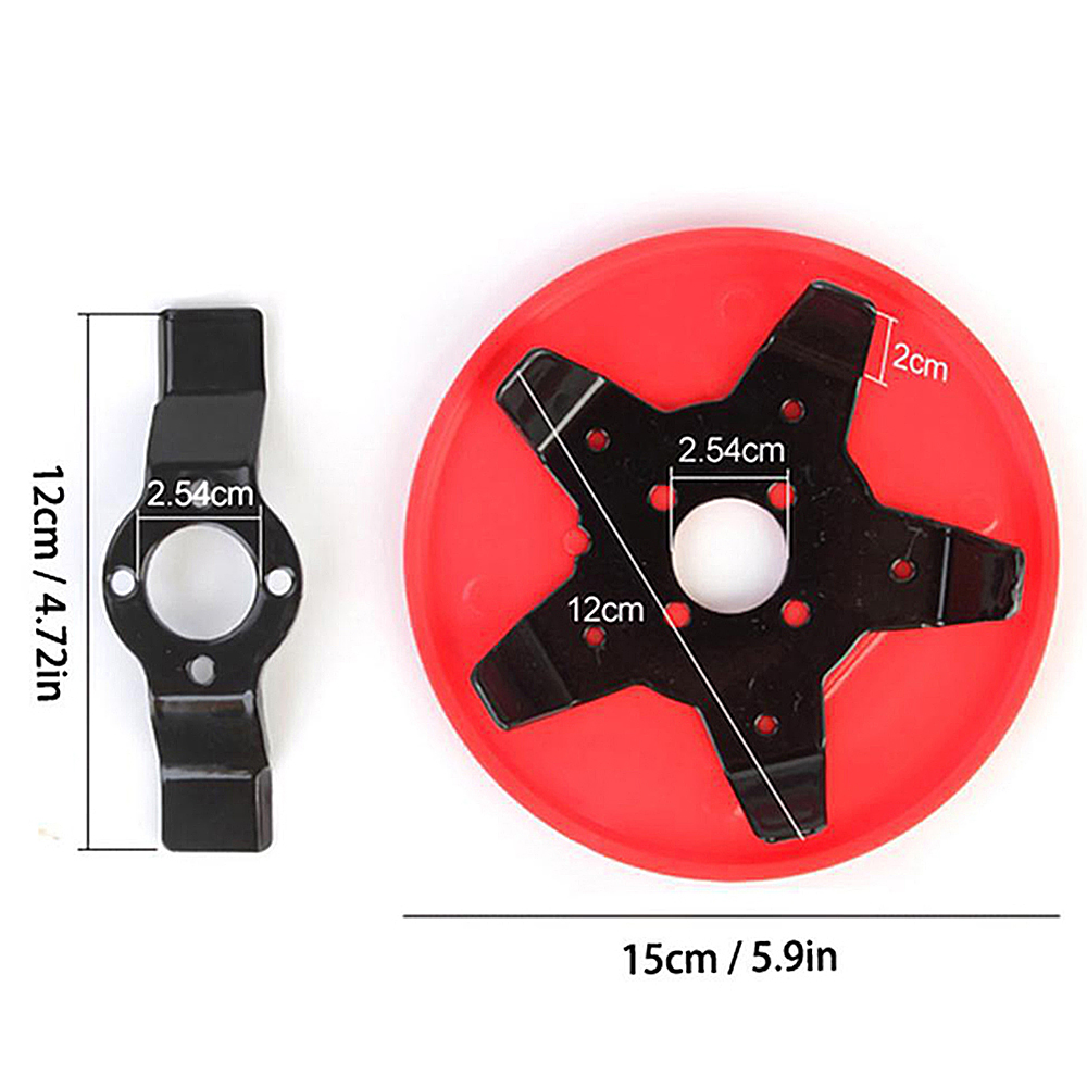 Dual-use Weeder Plate Blades Lawn Mower Grass Eater Trimmers Head Brush Cutter Tool: Gold