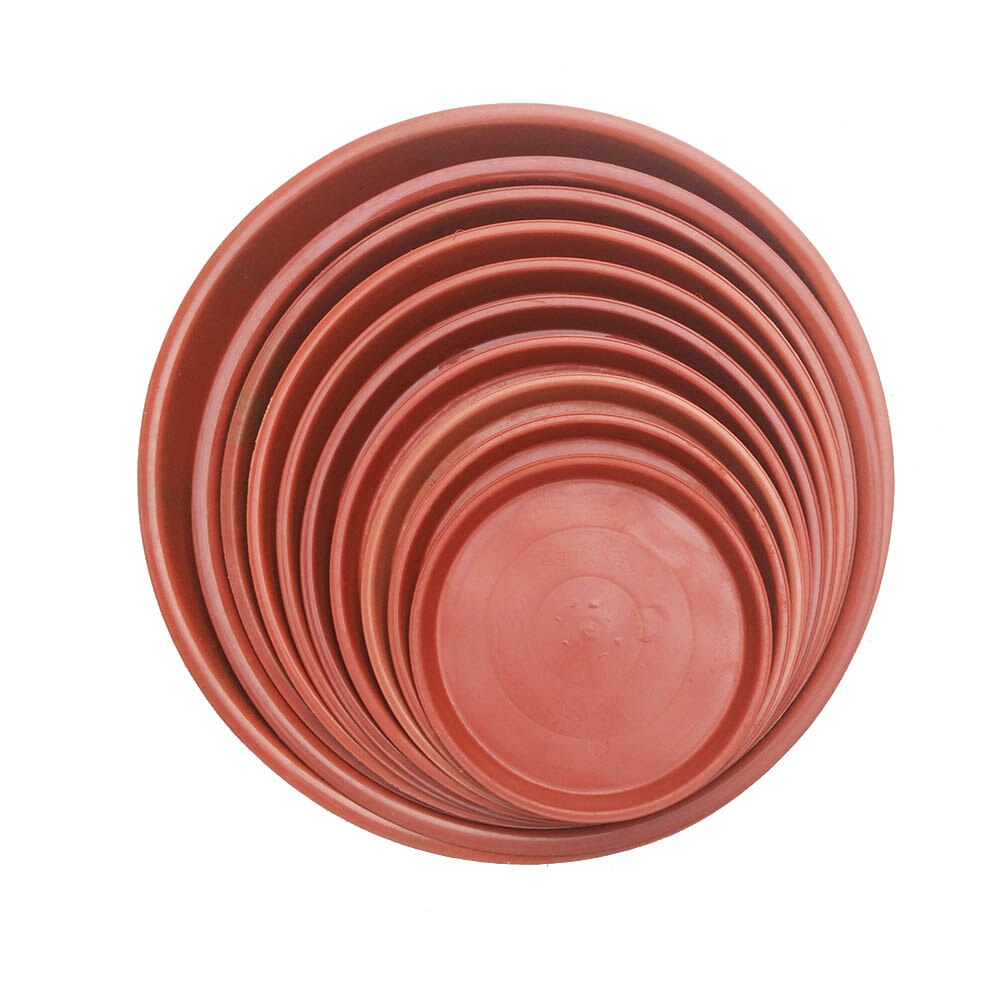 10 pcs Round Shape Plastic Solid Color Garden pot Saucer Plant Pot Drip Tray Planter Pallet Flowerpot Tray for Fleshiness