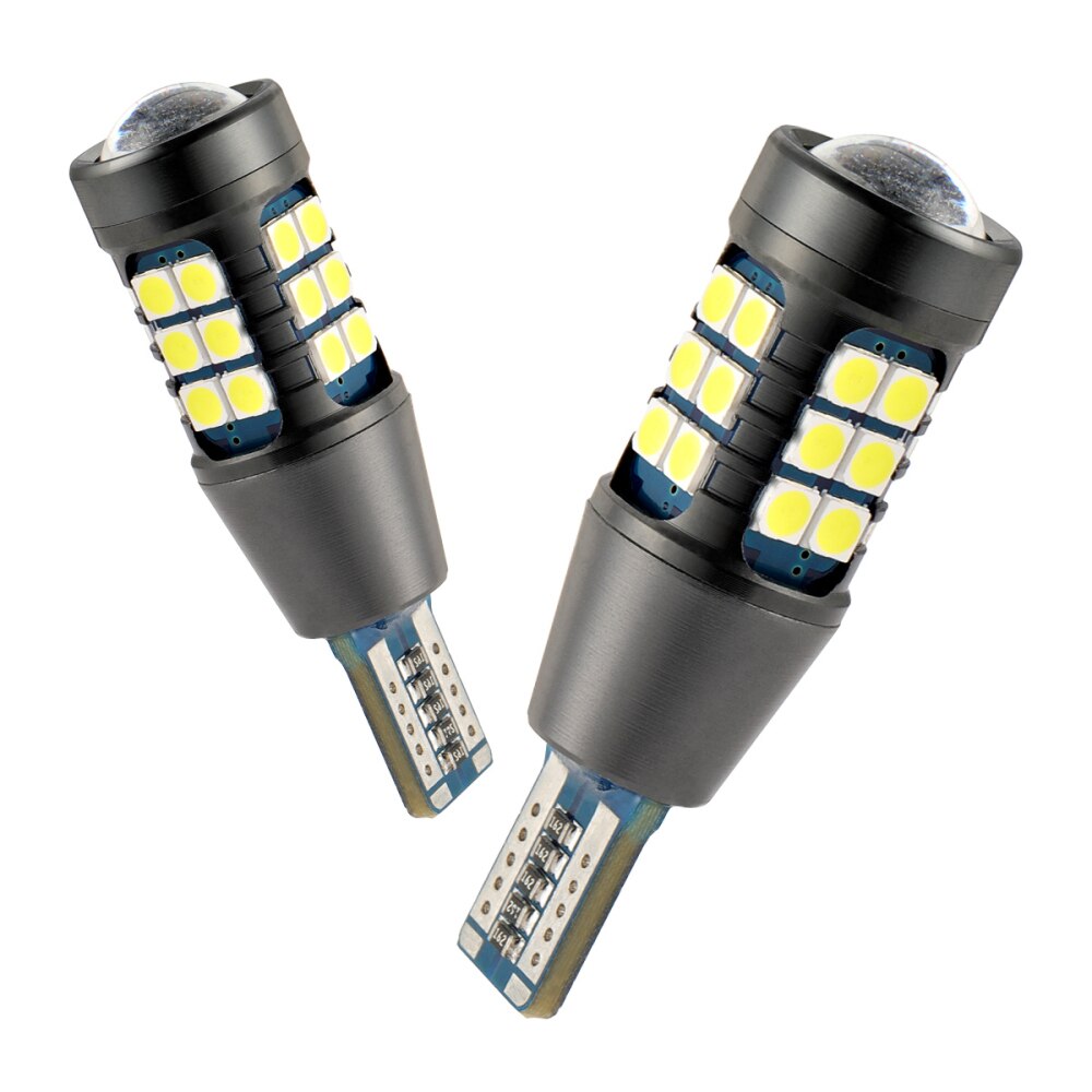 2pcs Signal Lamp W16W LED T15 921 912 Bulb Super Bright 3030 27SMD T15 Led Canbus Auto Backup Reserve Lights Tail Lamp 12V