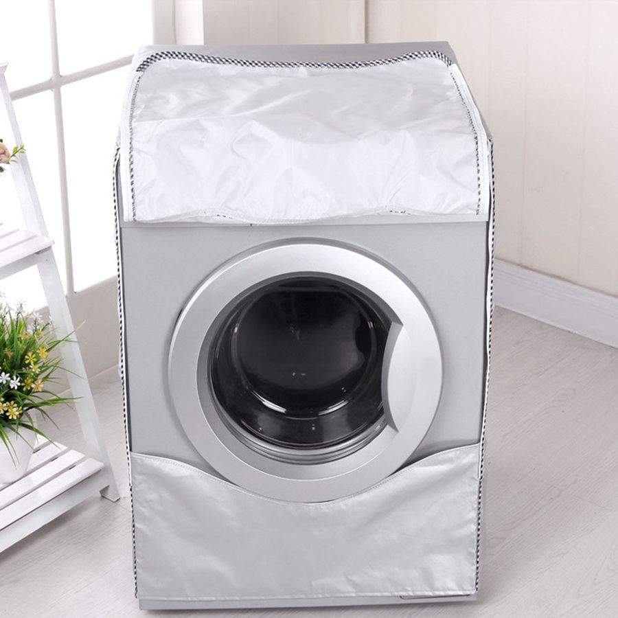 Washing Machine Cover Waterproof Washer Cover for Front Load Washer/Dryer Home Organization and Storage Dust Cover