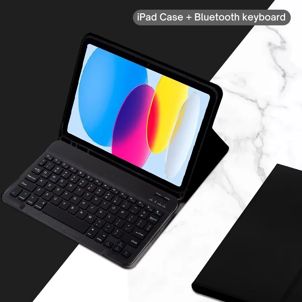 Spanish Keyboard Tablet Case for IPad 11th A16 10th Gen 10.9 Inch Air4/5/6 Detachable Folio Keyboard Cover Pencil Holder: Thirteen / other