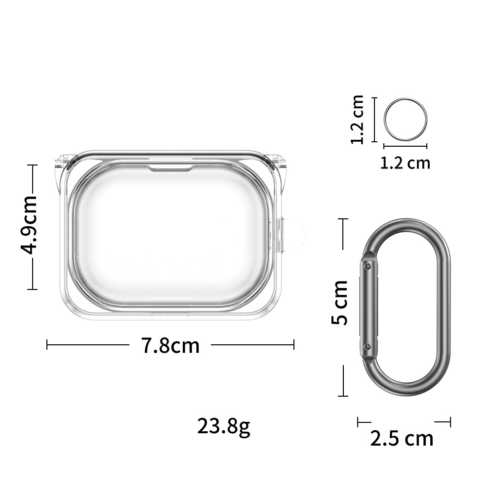 Zachte Tpu Case Cover Schokbestendige Anti-Kras Protector Hoofdtelefoon Accessoires Met Haak Shell For Nothing Oor (A): Default Title