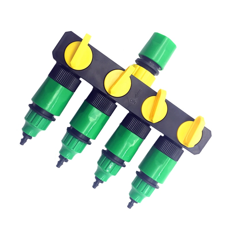 1 Set (6 Stuks) 4 manier Shunt waterleiding connector Water diverter Drip tuin irrigatie 4/7 of 8/11 Slang Connector Montage