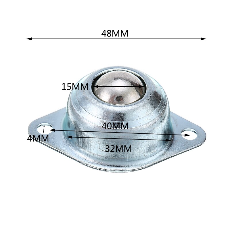 5/10/20pcs Metal Steel Ball Caster Swivel Wheel Universal Eye Round Bearing Roller Wheel For Machinery Furniture Hardware