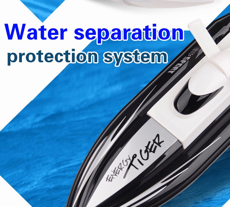 High-speed remote control ship 2.4g 4 channel simulation model ship red, blue, black 4.8v 500MAH 1:16 40km / h RCBOY TOYS toys