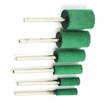 6pcs/set 4~12mm Rubber Cylinder Head Polishing Buffing Grinding Drill Tools Kit