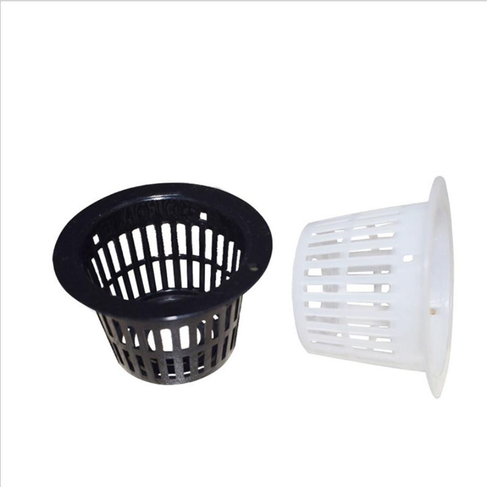 50Pcs Garden Slotted Mesh Net Cups, Hydroponics Pot Soilless Plant Pot 1.3X1.5 in