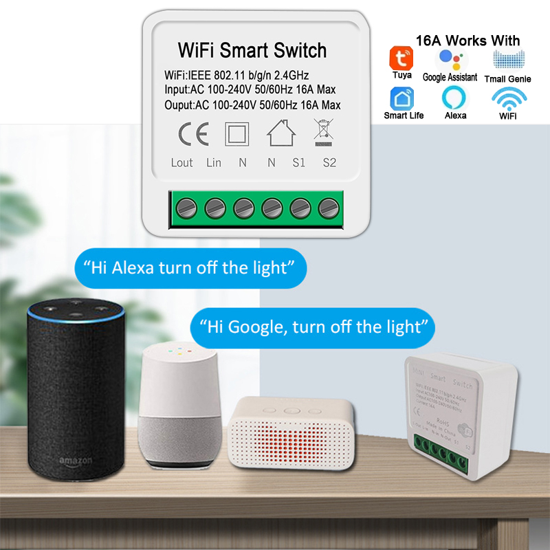 Smart Wifi Stroomonderbreker Tijd Timer Relais Schakelaar Smart Home Huis Voice Afstandsbediening Door Tuya App Werken Met Alexa google Thuis
