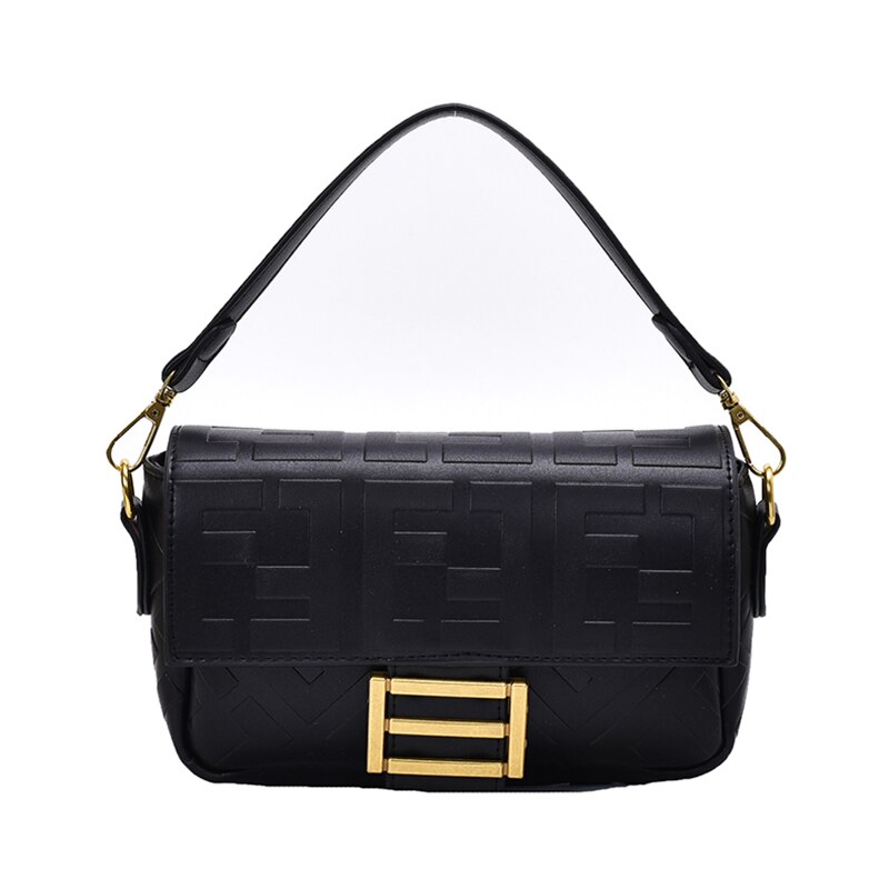 Toposhine Ladies Plaid Flap Bag Handbags Women Bags Small Day Clutch Gold Chain Girls Crossbody Bags: Black