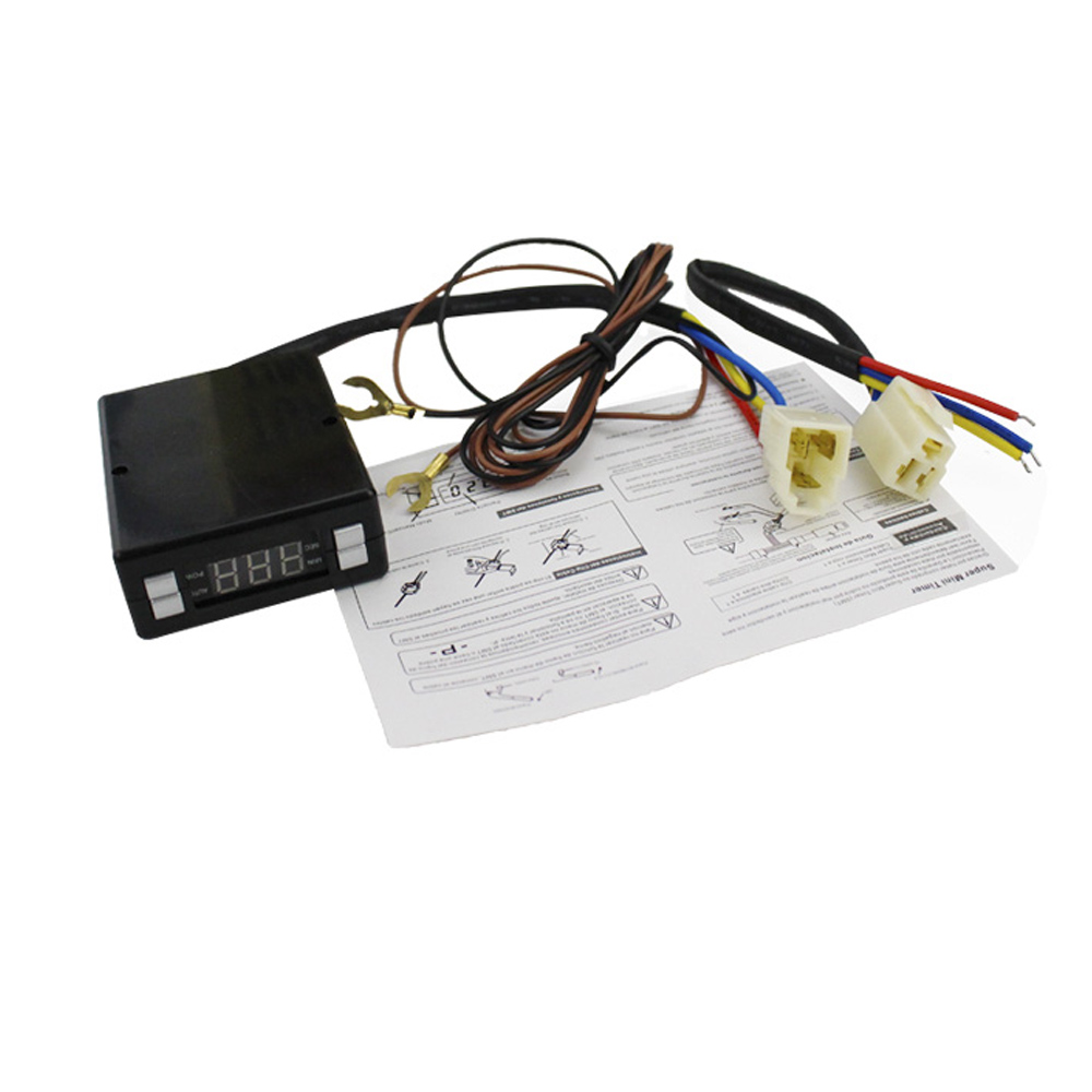 Turbo Timer Universal 12V mini box style Car Turbo Timer Black Color Red Led Digital Display Turbo Timer BX100806