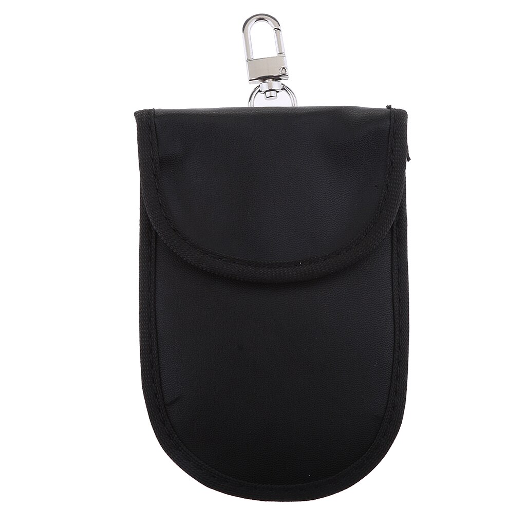 Rfid Key Fob Protector Bag, Car Key Phone Fob Pouch Fob Blocker Protector Signal Blocking Bag Pocket Black