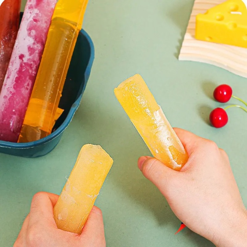 50-200 Uds. Bolsas transparentes para paletas de hielo, bolsas desechables para paletas DIY, helado, yogur, de verano, molde de tubo de hielo, herramientas de cocina