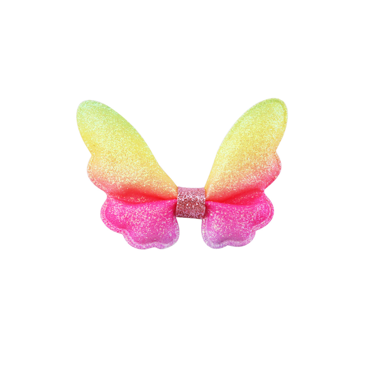 Glitter Mini Butterfly Hair Clips for Baby Girls Sparkly Colorful Hair Accessories Women Cute Small Tiny Clips Hair Accessories: WHITE
