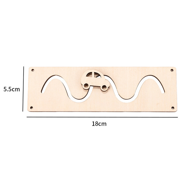 Pièces de planche occupées, accessoires, jouets éducatifs Montessori en bois, jouets de déverrouillage, jouets sensoriels, jouets éducatifs pour enfants, ,: Rose