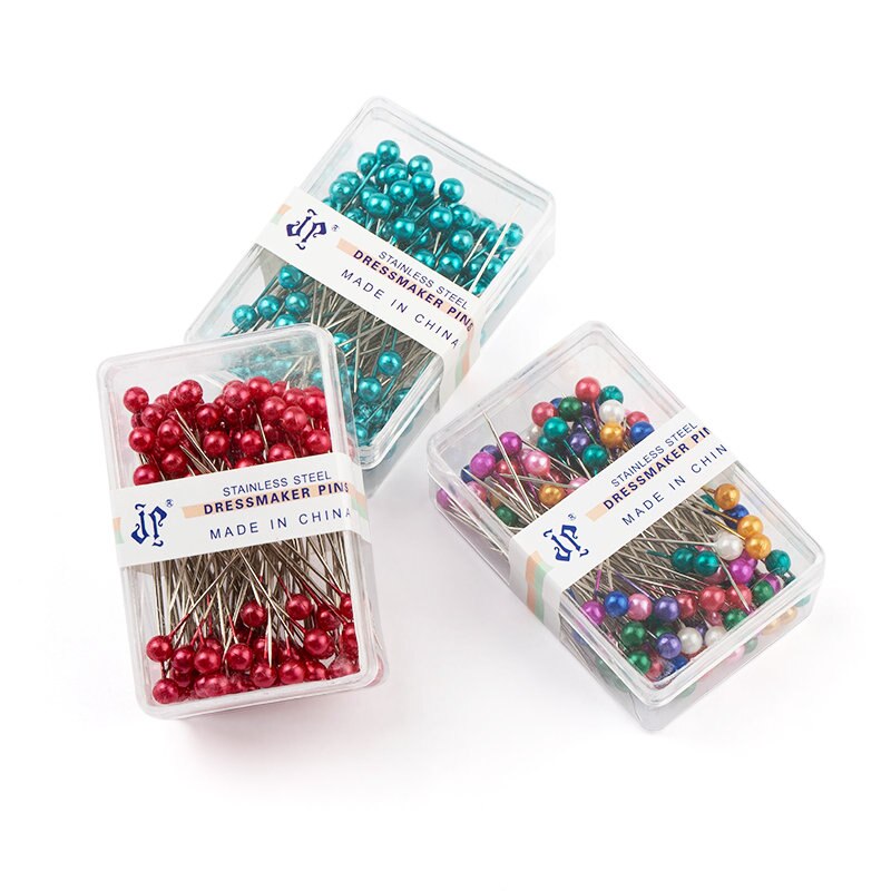 100PCS edelstahl schneiderin pins bunte ball köpfe nadeln Einfach Schmuck Machen Werkzeuge perlen pins für schmuck, die DIY