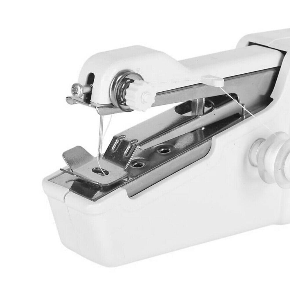 Mini Hand Sewing Machine Portable Quick Handy Stitch Sew Needlework Cordless Clothes Fabrics Household Electric Sewing Machine