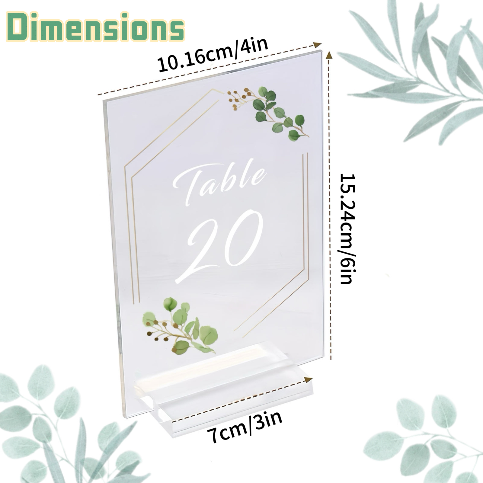 10 sett (bryllupsbord i størrelsen 1-10) 4 x 6 tommer med base, brukt til bryllup, konfirmasjonssesong, bursdager, jubileer): Default Title