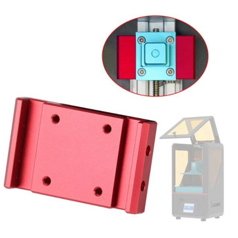 Red Aluminum Alloy Linear Guide Sliding Block for Anycubic DLP SLA 3D Printer Upgrade Accessory Linear Guide Block