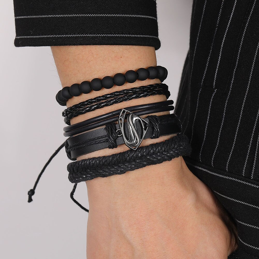 17IF bracelet homme men bracelet bracelet cuir homme bijou homme lot bracelet bracelet tissu bracelet corde bracelet: IFS001271