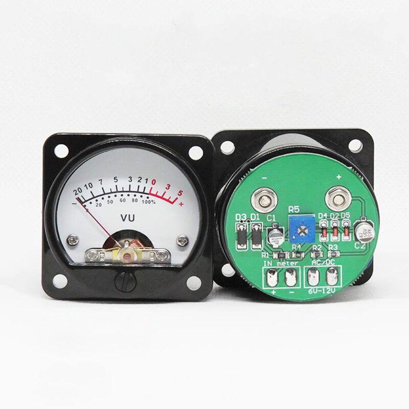 VU Meter Panel Kit 2Pcs Analog VU Meter+Dedicated Driver Board with BackLight