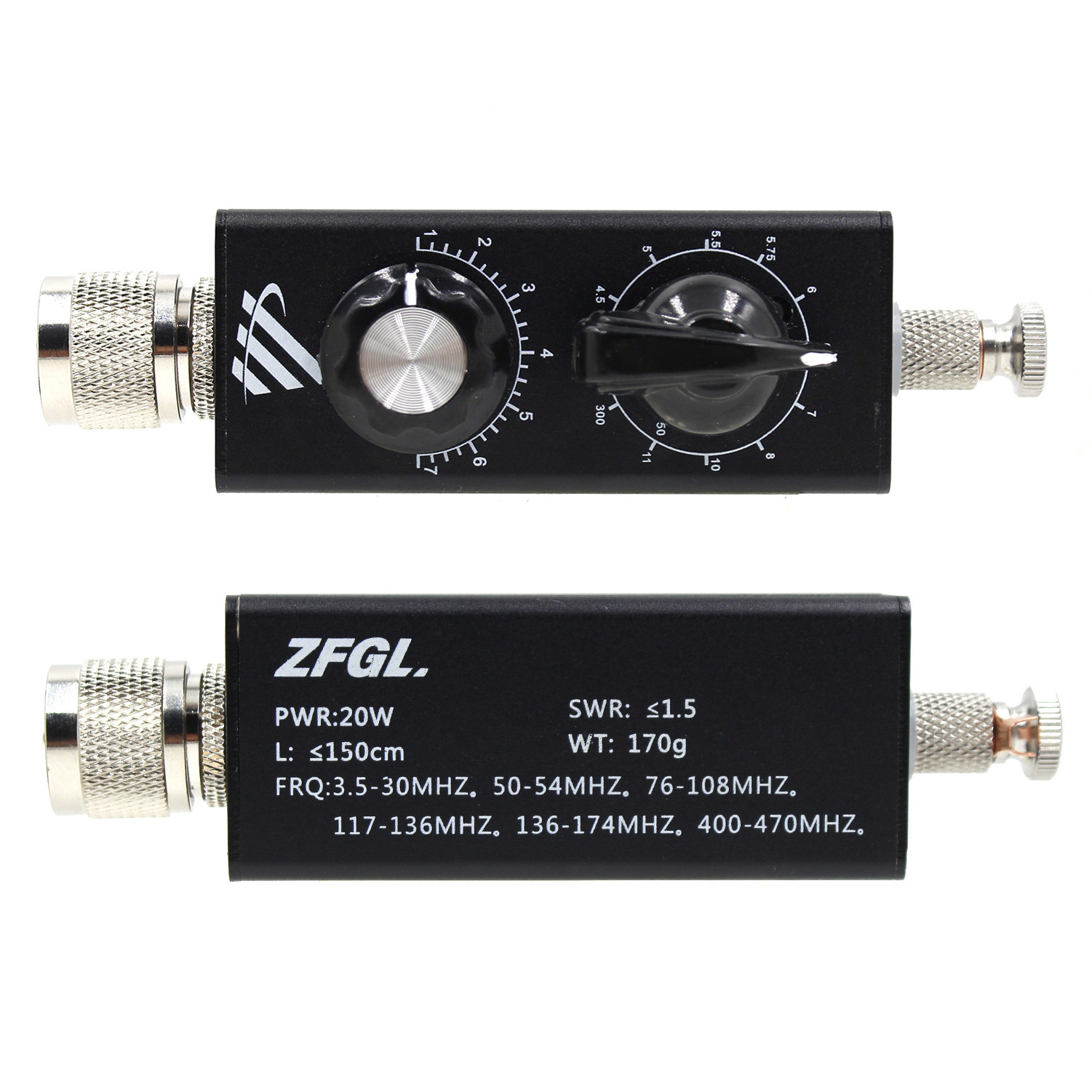 Antenne d'aviation à ondes courtes, antenne pleine bande, antenne tunée pour UHF et VHF, FM, UV, 5MHz-55MHz, 30W, QRP
