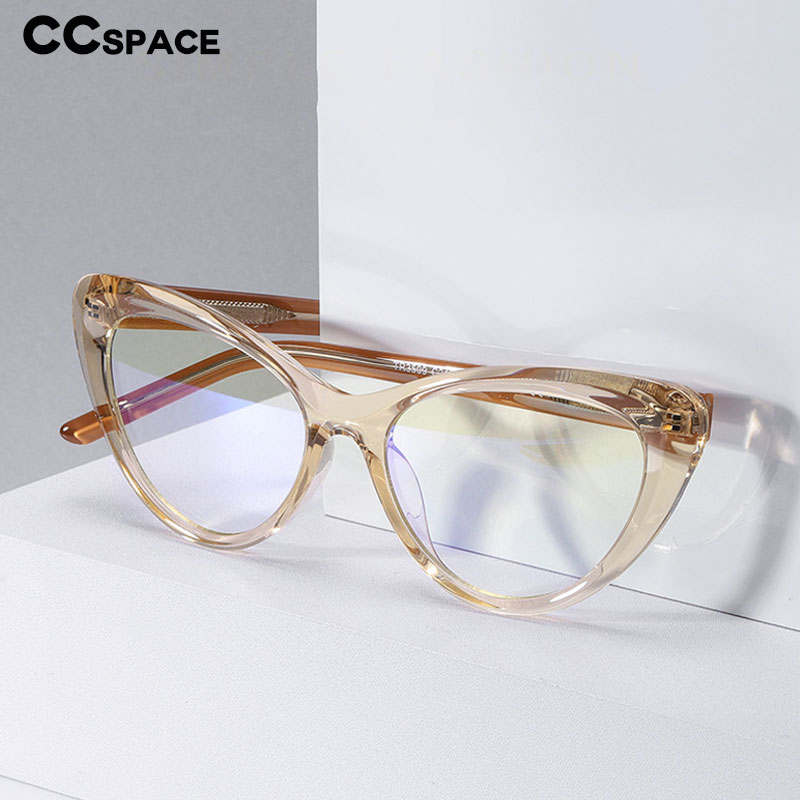 49082 Anti-blue Light Plastic Titanium Glasses Frames Cat Eye Ultralight Men Women Optical Computer Glasses