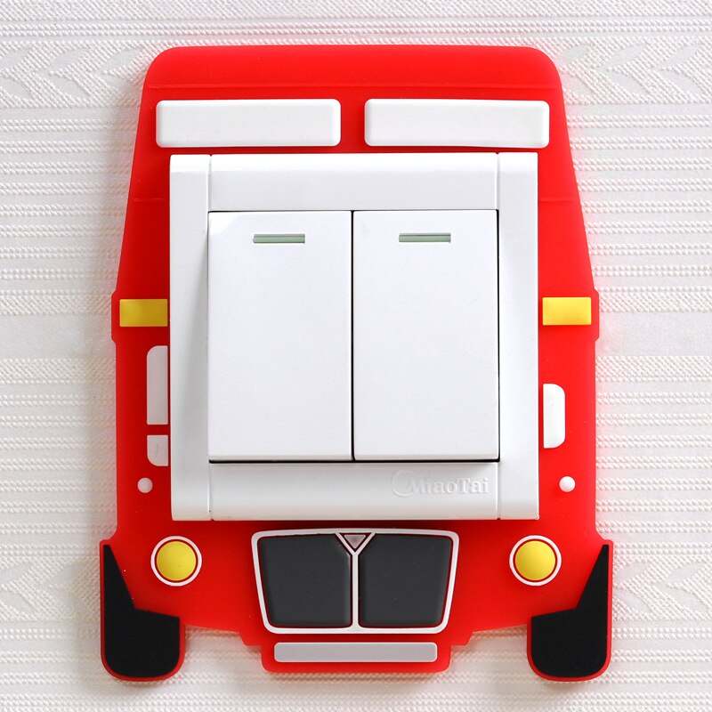 1pcs Cartoon Luminous Switch Cover Wall DIY Decoration Fluorescent Glow in the Dark Livingroom Kid Room Switch Protective Cover