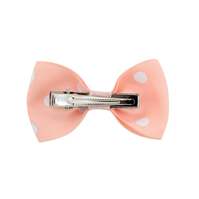 Mixiu 20 Stks/partij Kinderen Meisje Candy Kleur Lint Strikken Haar Clip Dot Strik Haarspelden Haarspeldjes Boutique Haaraccessoires Hairgrip