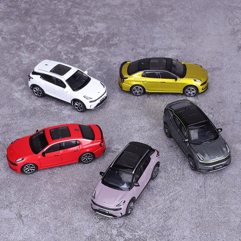 1:64 Lynk &amp; Co 01 02 modello di auto modello in lega di metallo modello Lynk &amp; Co 03 05 auto giocattolo per regali per bambini scatola da esposizione