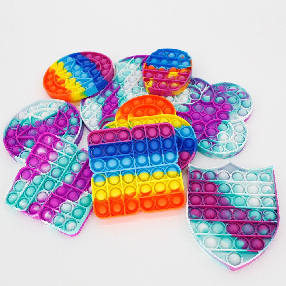 Big Size Popsits Push Bubble Fidget Toys Adult Stress Relief Toy Antistress Popsits Soft Squishy Anti-Stress Box