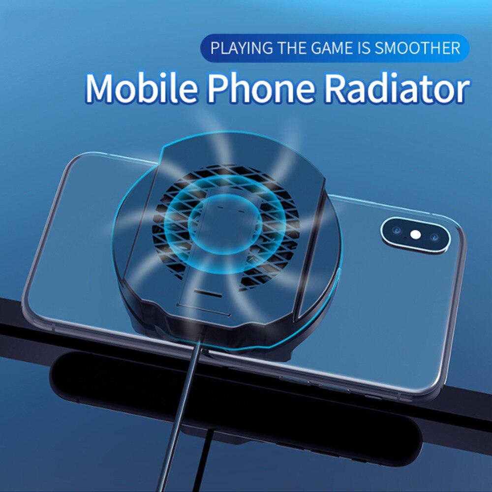 Universal Mobile Phone Radiator Gaming Phone Cooler Adjustable Portable Fan Holder Heat Sink For iPhone Samsung Huawei Xiaomi