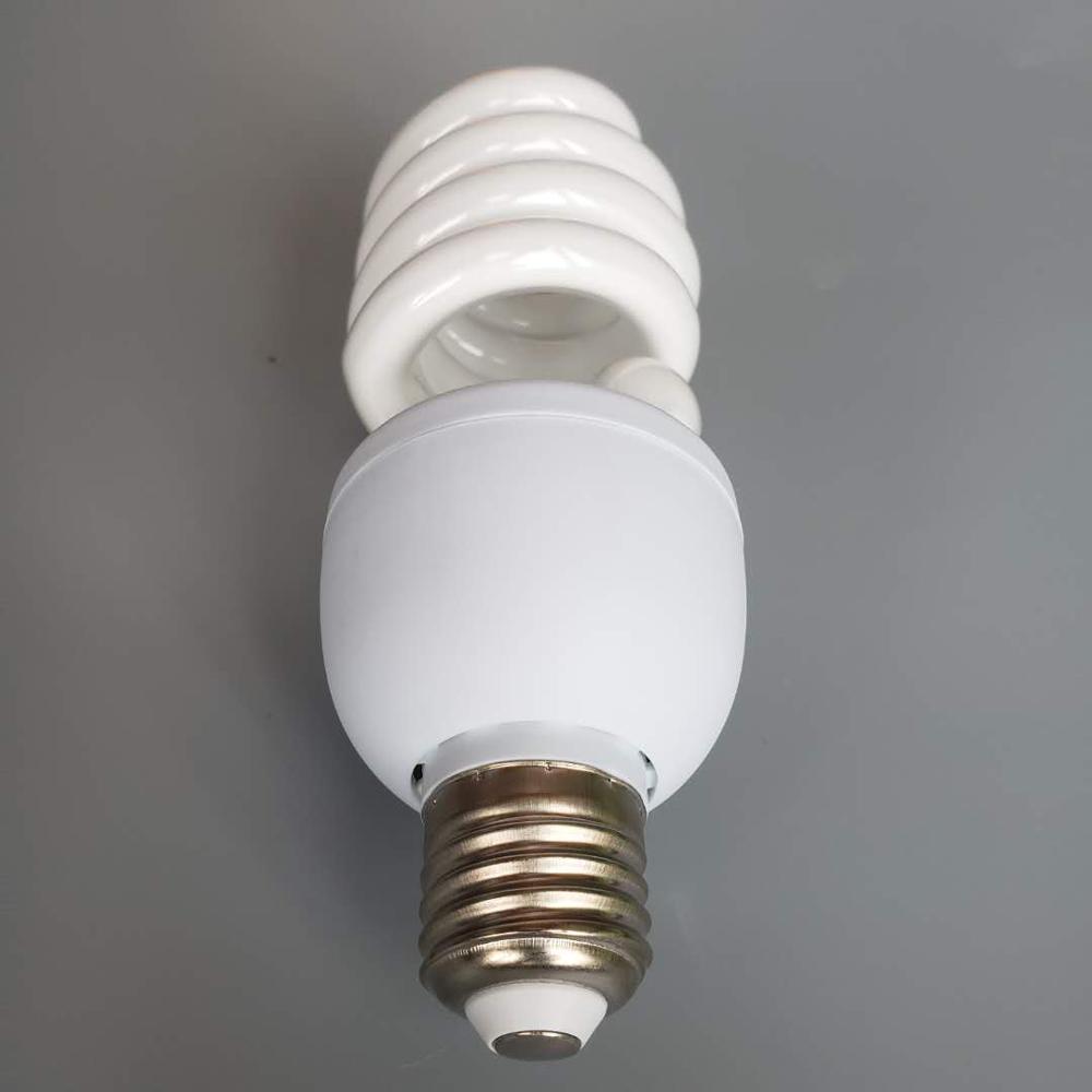 Honningfly fuld spiralrør energibesparende lampe  ac220-240v 20w/28w e27 halv spiral lysstofrør hjemme belysning