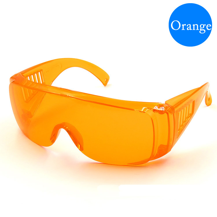 Safety Glasses Anti-Splash Impact-Resistant PC Lens Work Safety Goggles For Lab DIY Kids/Adult Eyes Protection: Orange