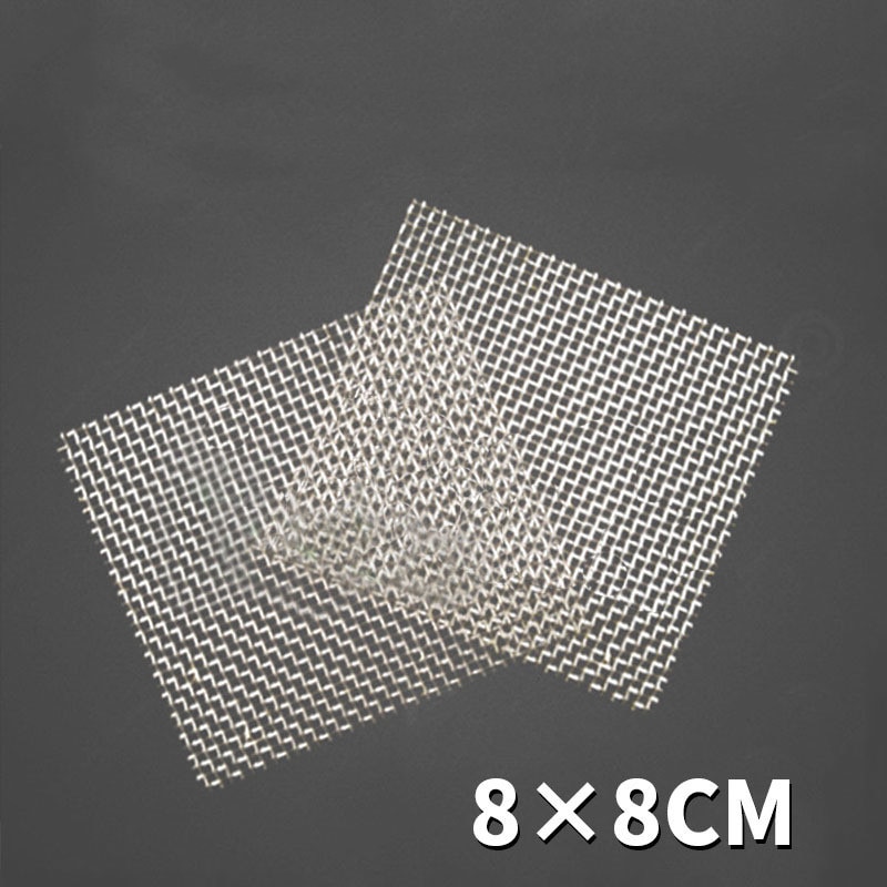 1Pcs Aquarium Fish Tank Roestvrij Staal Gaas Pad Planten Moss Netto Decor 8X8 Cm Top