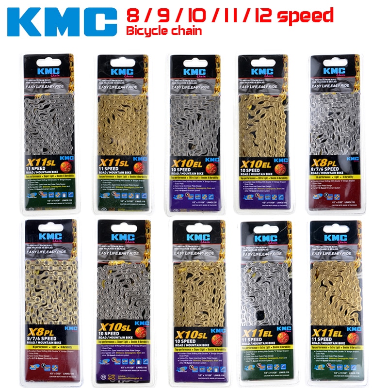 KMC Bicycle Chain 12 speed Mountain bike drive chains MTB road bike ketten X8 X9 X10 X11 EL SL