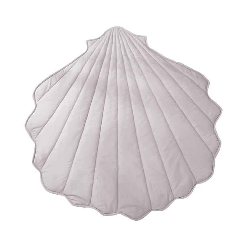Alfombra de algodón para gatear para bebé recién nacido, manta con forma de concha, alfombra de juego para gatear, decoración para habitación de niño y Chico