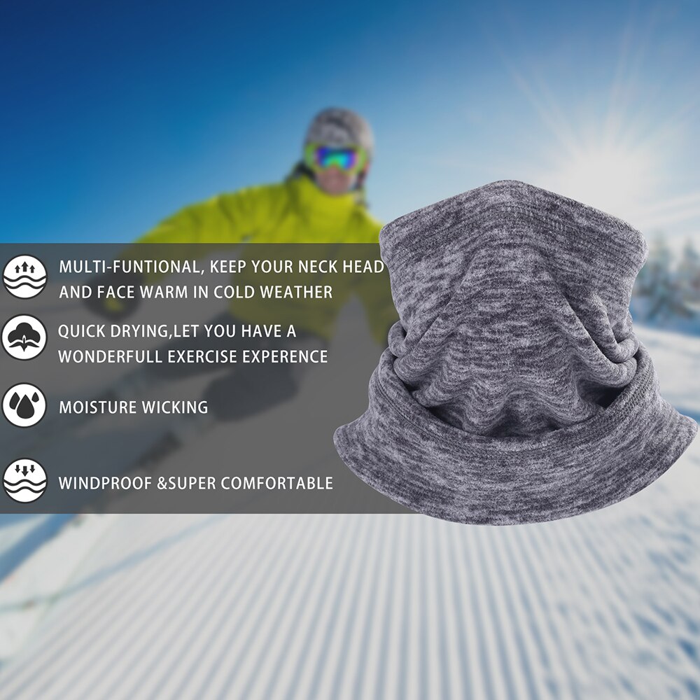 Qinglonglin Winter hiking skiing bandana windproof warmer neck gaiters for men