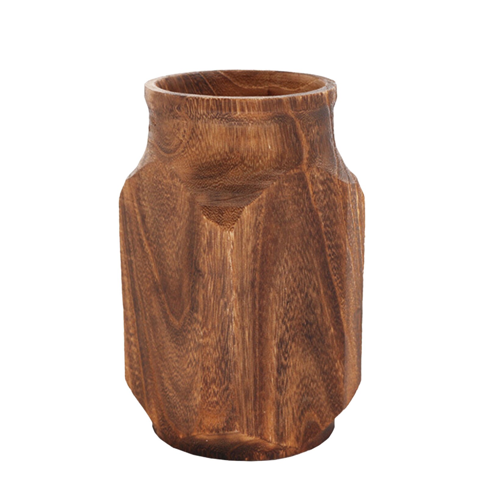 Living Room Tabletop Party Japanese Style Home Decor Centerpiece Office Wood Vase Freestanding Retro Wedding Flower Pot