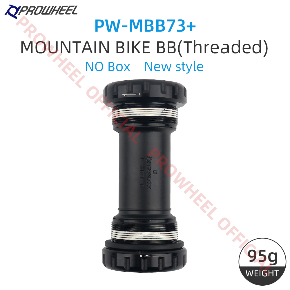 PROWHEEL Bicycle Bottom Bracket RBB68+ MBB73+ MBB68+ BB73+ Threaded Bottom Bracket MTB Bike Bearing MTB Sealed Bearing BB Part: Yellow