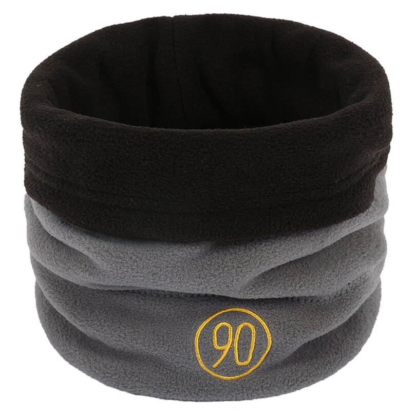 Winter Scarf Warm Cashmere Knit Warmer Neck Scarves Soft Ring Scarf Women Men Beanie Hat Double-sided Wear Snood Cap foulard A4: Gray