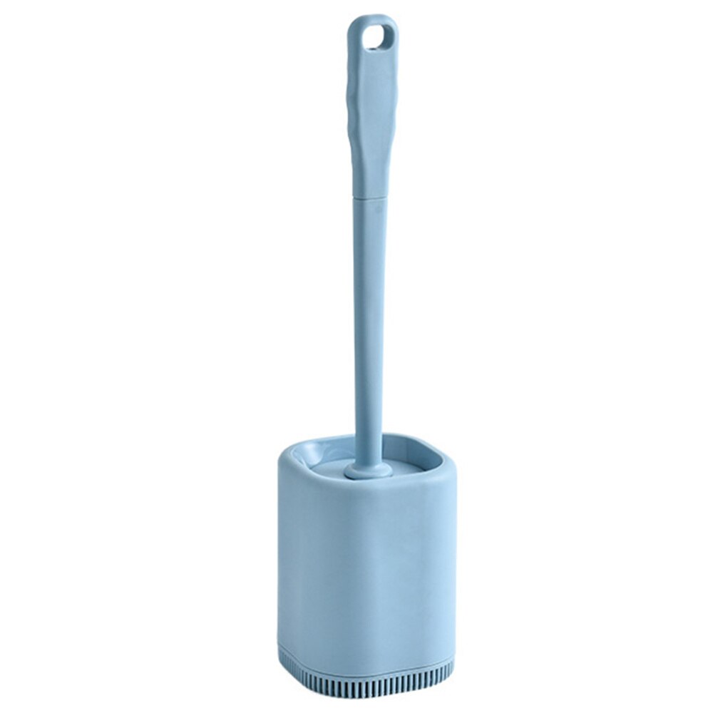 Long Handle Toilet Brush With Base Toilet Urinal Brush Home Bathroom Hotel Cleaning Accessories for Home Bathroom (White): Sky-blue