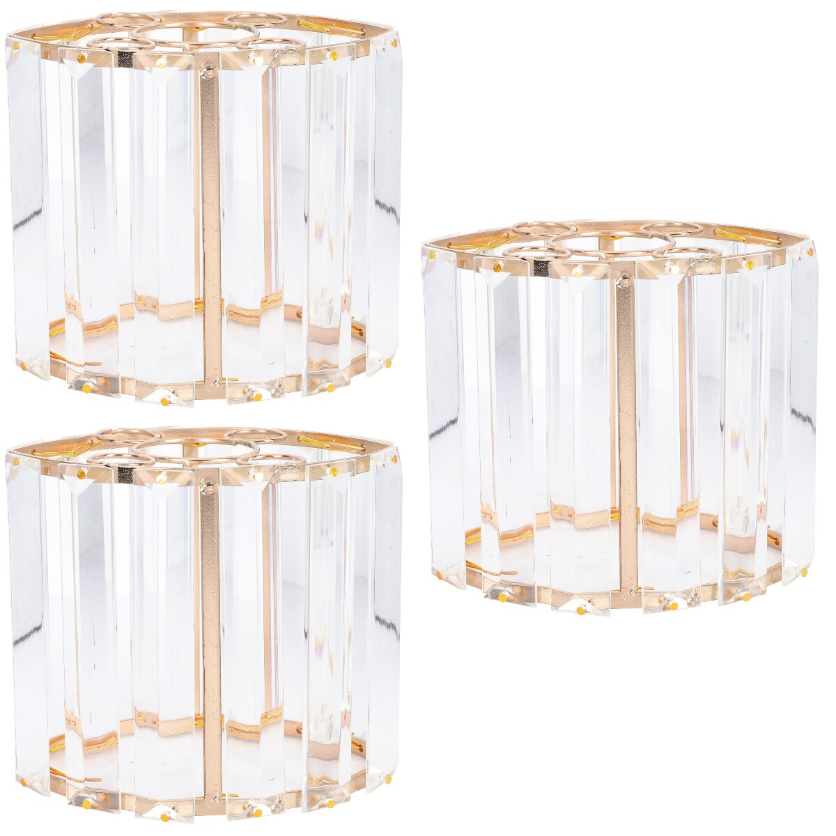 3pcs Stylish Ceiling Light Cover Ceiling Light Protector Square Lampshade: Default Title