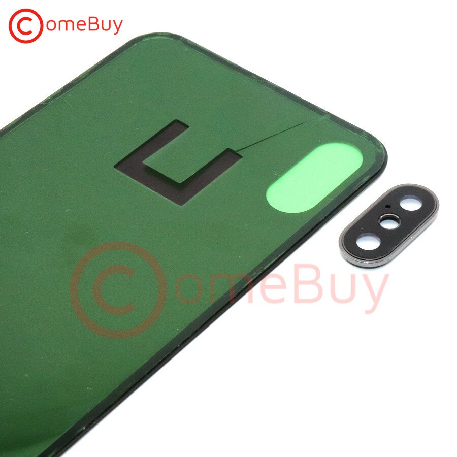 Capa traseira para iphone x, capa de vidro para celulares apple iphone x armação de lente da câmera,