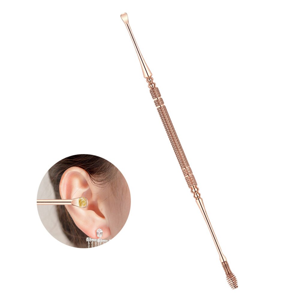 3Pcs/Set Kids LED Ear Pick Set Stainless Steel LED Flashlight Kids Adult Earwax Remover Spoon Cleaner Safe